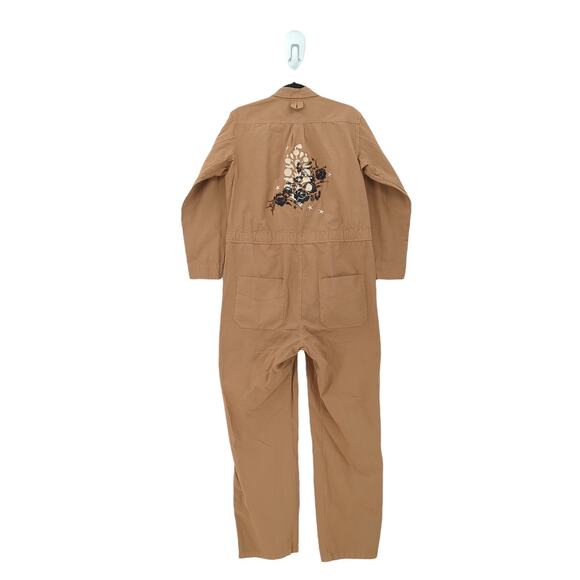Westerlind Women S Climbing Jumpsuit Coyote Brown Utility Embroidered Relax NEW - Picture 7 of 9